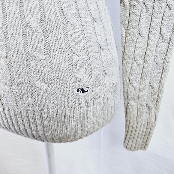 Vineyard Vines Plaited Cashmere Coral Lane Sweater X-small - Picture 7 of 12